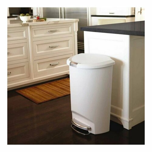 Simplehuman pedálos kuka, 50 l, fehér