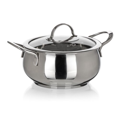 Banquet Nerjaveča posoda z pokrovom Belly, 14 cm,1,2 l