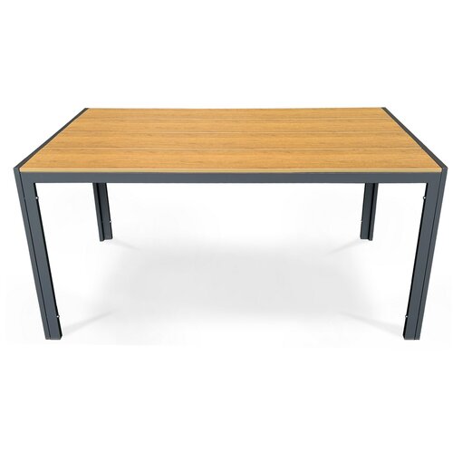 Autronic Masă de grădină, metal, polywood, maro ,AZT-S1215 OAK