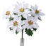 Штучна різдвяна Poinsettie біла, 30 см