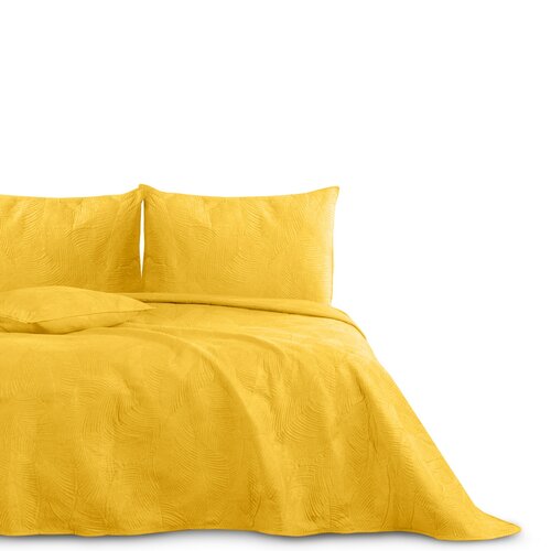 AmeliaHome Двостороннє покривало для ліжка Palsha золотий, 220 x 240 см