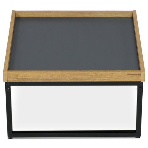 Konferenčni miza z dekorativnim robom, 53 x 53 x30 cm