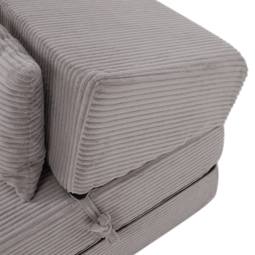 Skladacie kreslo / matrac PELOS, sivá