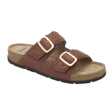 Scholl Pantofle Bora hnědá, vel. 40
