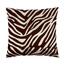 Vankúšik Leona zebra hnedá, 45 x 45 cm