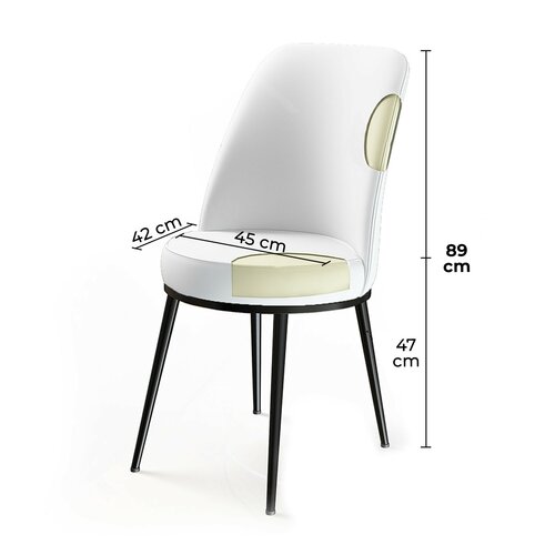 Dexa Cappuccino és Brown étkezőszék szett, 4 db