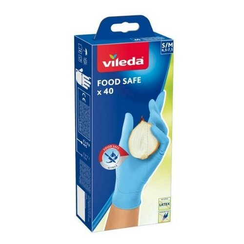 Vileda Food Safe rukavice S/M 40 ks