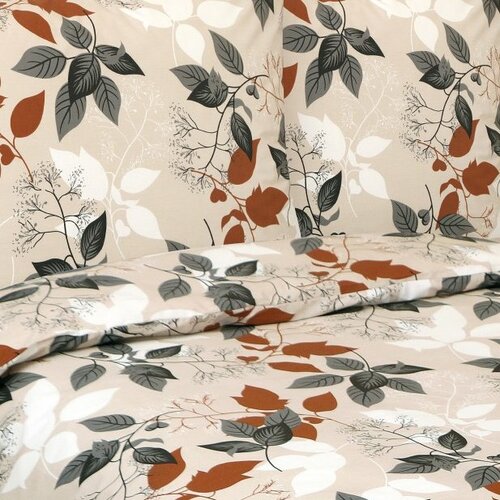 Set de lenjerie de pat din bumbac Bellatex Frunze de toamnă, 140 × 200, 70 × 90 cm