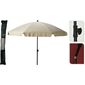 Parasol plażowy z pochyleniem o średnicy 185 cm,kremowy