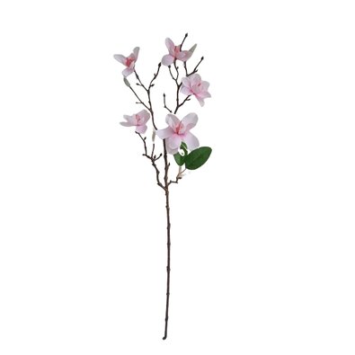 Umetna veja magnolije svetlo roza, 64 cm
