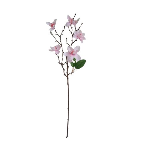 Umetna veja magnolije svetlo roza, 64 cm