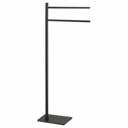 GEDY 113114 Artu stojan s držiakom uterákov, hranatý, čierna mat