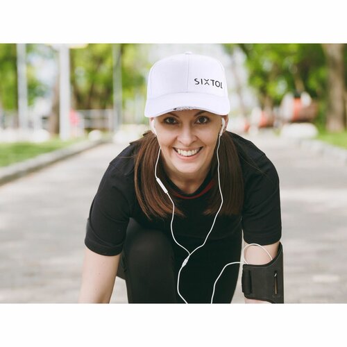 Sixtol Кепка зі світлодіодним підсвічуванням B-CAP 25lm, USB, уні, білий