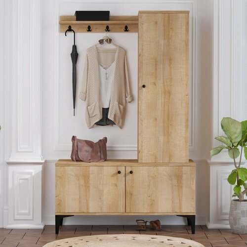 Zestaw do przedpokoju Lex Oak and Black