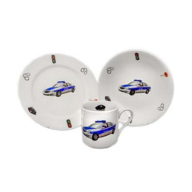 Thun Set de masă pentru copii din 3 piese Poliție