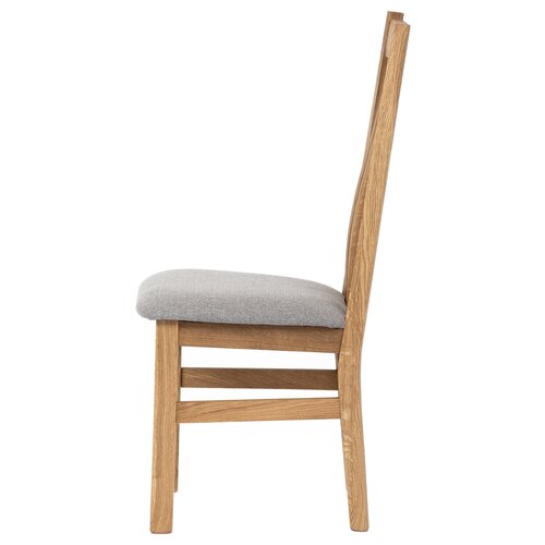 SIL2 scaun de dining din lemn masiv, stejar, gri