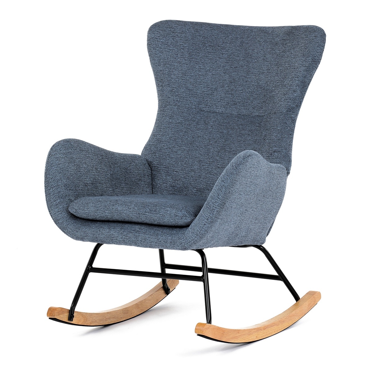 Fotel bujany BLUE2, niebieski