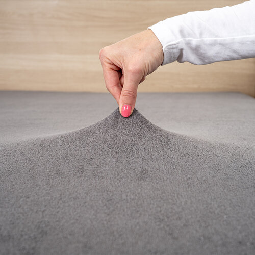 4Home Махрове простирадло темно-сірий, 160 x 200 см