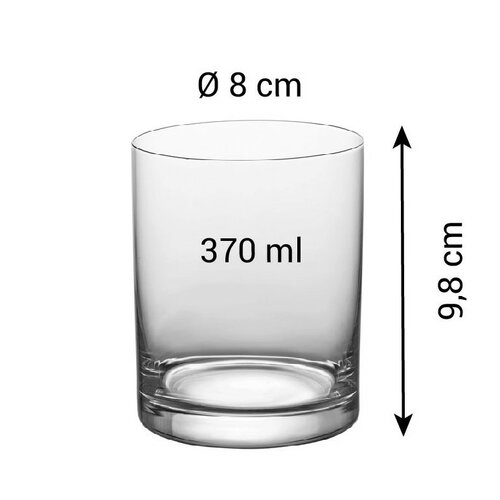 Tescoma Zestaw szklanek do napojów krótkichCHARLIE, 6 szt., 370 ml