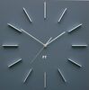 Future Time FT1010GY Square grey Дизайнерськийнастінний годинник, 40 см