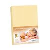 Jersey-Bettlaken mit Elasthan Vanille, 90 x 200