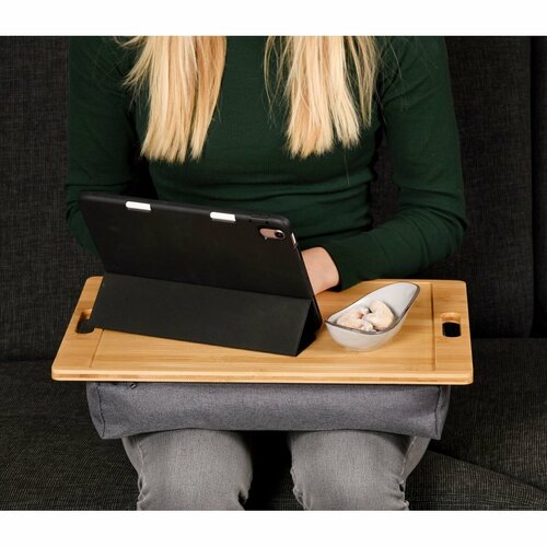 Kesper 77622 Taca na kolana bambus, 45 x 31 x 8 cm