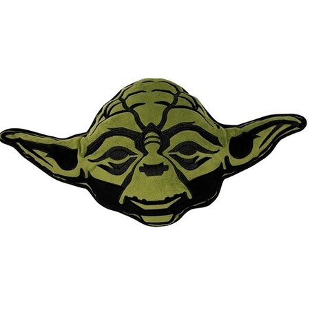Tvarovaný polštářek Star Wars Yoda, 35 x 33 cm