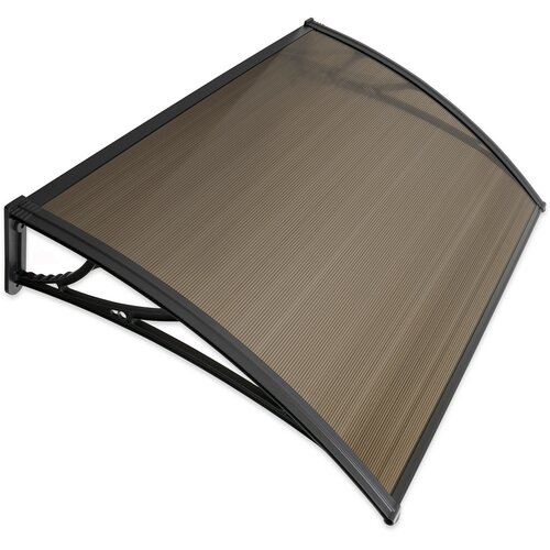 Aldotrade Daszek nad drzwi 150 x 100 cmniepodzielony Lagrada, brązowy