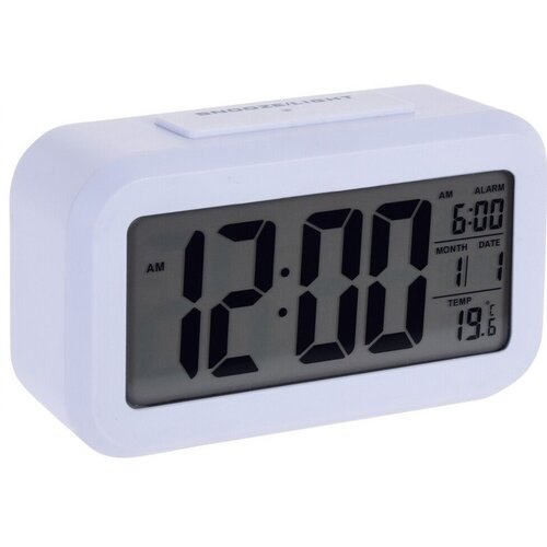 Ceas cu alarmă digital Stanley 14 x 7 cm, alb