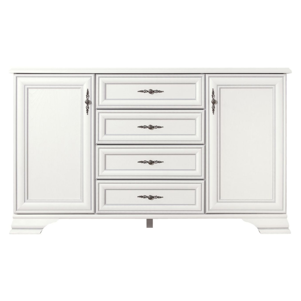 Fotografie Komoda KENTAKT KOM2D4S, alpská bílá