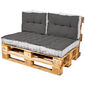 Pernă Relax pentru mobilier din paleți/folosire în exterior, gri închis, 60 x 45 cm