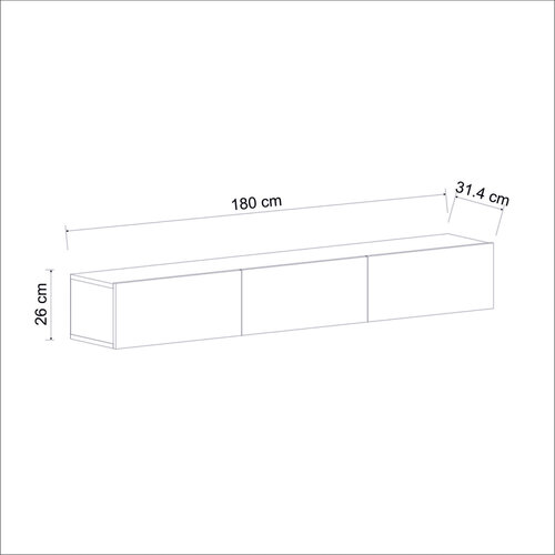TV stolík Terra Walnut