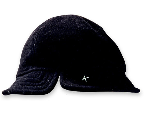 Dámský flaušový klobouk, zelená, 55 - 56