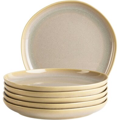 Mäser Sada dezertních talířů Cordelia Sand Textura 22 cm, 6 ks