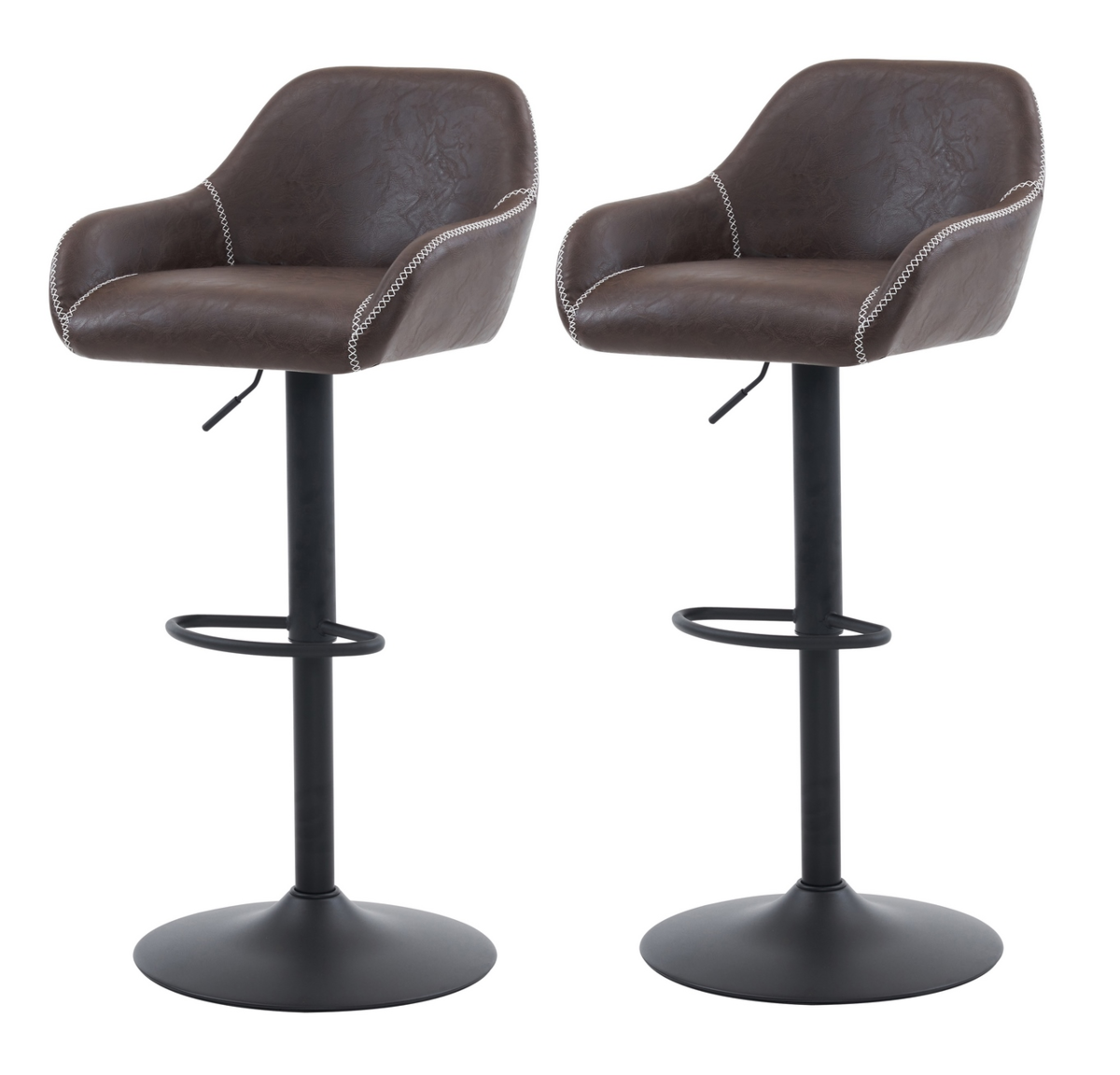 Set de scaune de bar B-716 BR3, 2 buc., maro