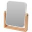 Oglindă pe suport Make Up Bamboo pătrat, 18 x 21 x 4,5 cm