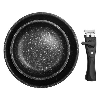 Orion 2-częściowy zestaw patelni z zdejmowanym uchwytem GRANDE COMBI