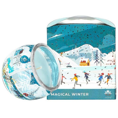 Arome Vonná svíčka ve skle Magical Winter, 90 g
