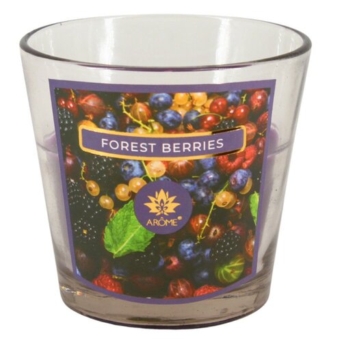 Arome dišeča sveča v steklenem kozarcu ForestBerries, 120 g