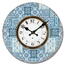 Dřevěné nástěnné hodiny Mosaic tiles, pr. 34 cm