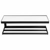 SAPHO Ska401 Raft de perete Ska 45 x 14 x 16 cm,negru mat cu placă MDF albă