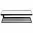 SAPHO Ska401 Raft de perete Ska 45 x 14 x 16 cm,negru mat cu placă MDF albă