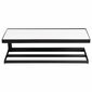 SAPHO Ska401 Raft de perete Ska 45 x 14 x 16 cm ,negru mat cu blat MDF alb