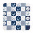 Korkové prostírání Country blue, 10 x 10 cm, set 4ks