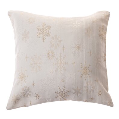 Vánoční Povlak na polštář voděodolný Vločky mix, 40 x 40 cm