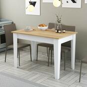 Masă de sufragerie Kiev White and Oak