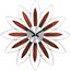 Nástenné hodiny Lavvu Crystal Flower LCT1111, pr. 49 cm