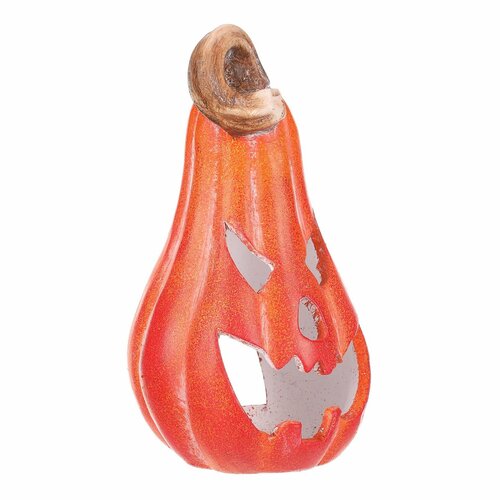 Őszi dekoráció Tök tea/LED gyertya, 11 x 12 x 21cm, kerámia