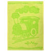 Dětský ručník Train green, 30 x 50 cm
