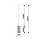 RIDDER A01701010101 WC kefe, hosszú nyél 66 cm ,fém